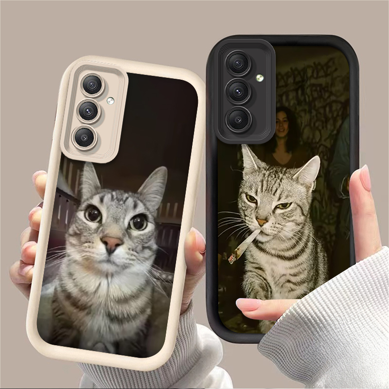 Phone Cases Cat - Trendy katten-telefoonhoesje voor Samsung Galaxy A54