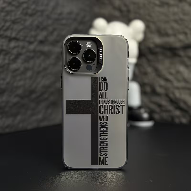Phone Cases Xs Iphone - Anti-vingerafdruk Cross Bible telefoonhoesje voor iPhone