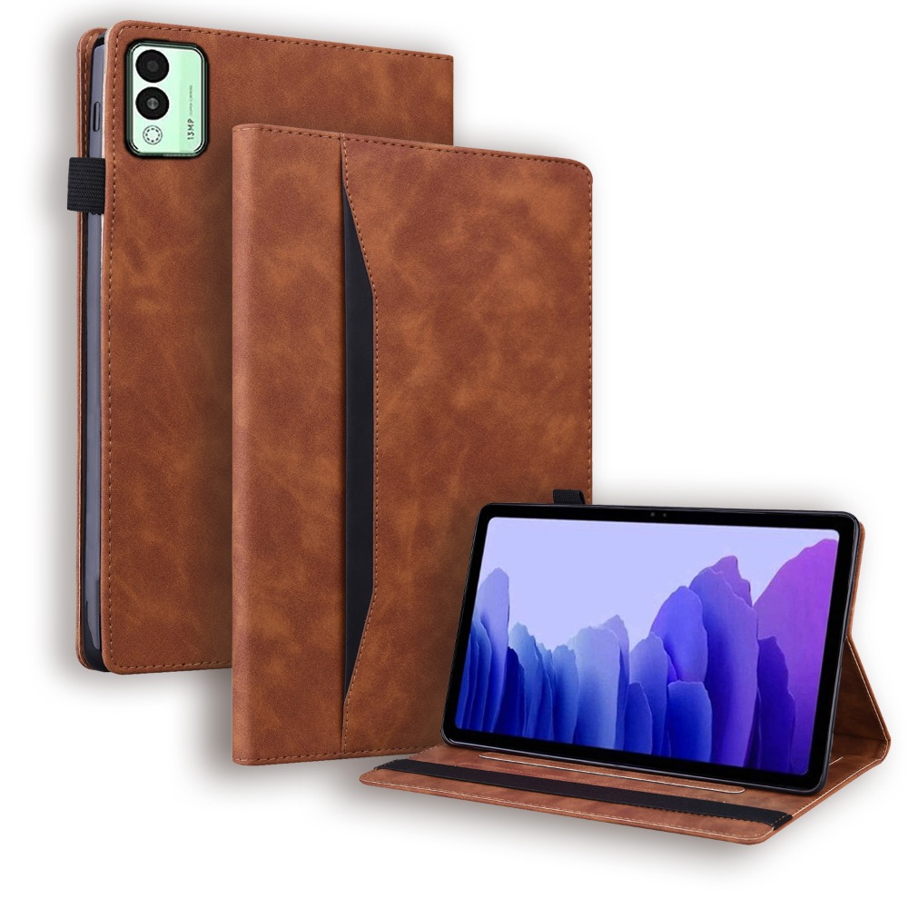 Leather Folio Wallet Case - Funda Case Voor Tecno MegaPad 11