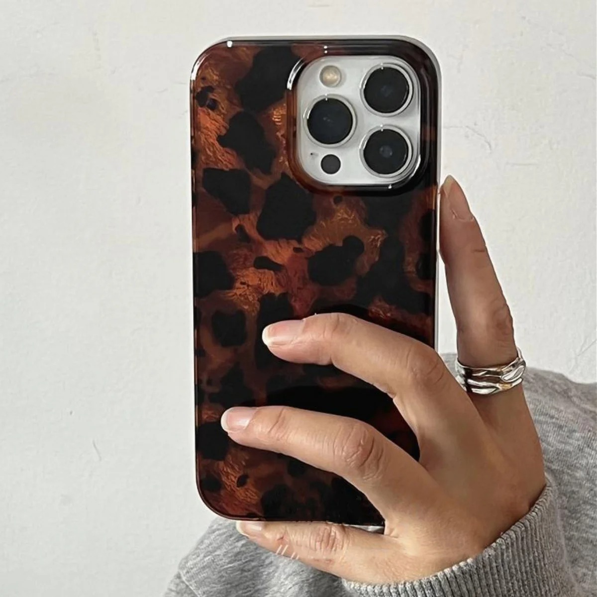 Phone Cases Xs Iphone - Retro Amber Textuur Laser Telefoonhoesje voor