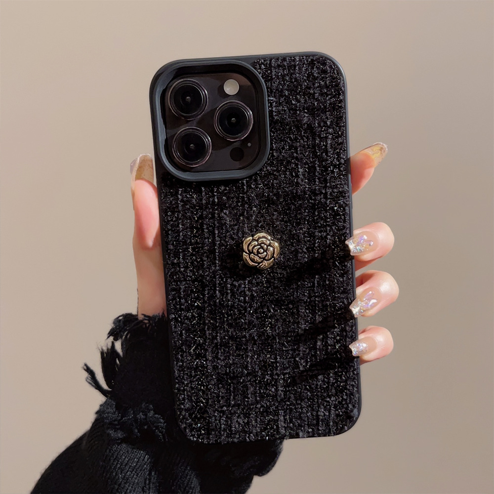 Phone Cases Expensive - Luxe 3D gouden camelia bloemen telefoonhoesje