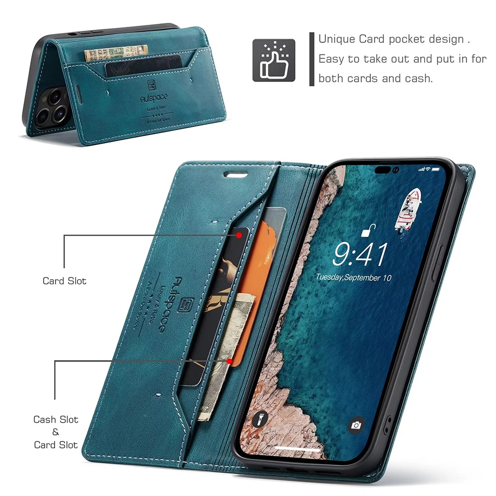 Lederen Cases Voor Iphone 14 1 - Leather Folio Wallet Case recensie en prijs