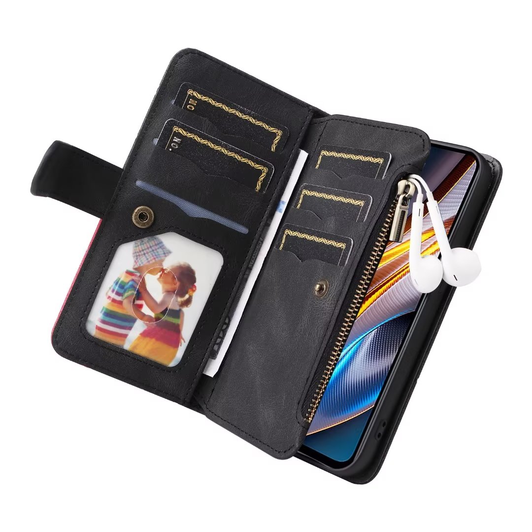 Luxe lederen flip-rits portemo - Leather Folio Wallet Case recensie en prijs