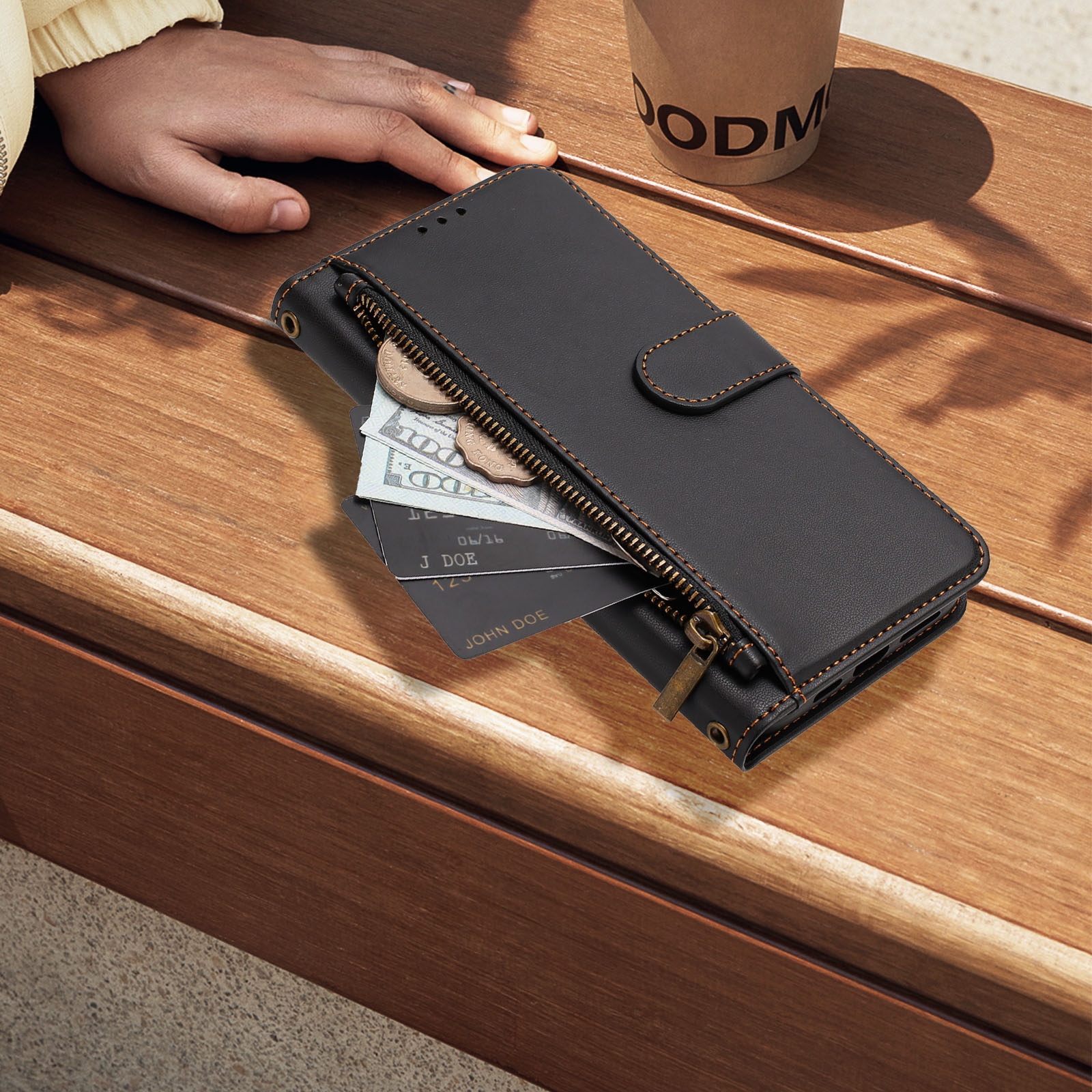 Folio Magnetische Portemonnee  - Leather Folio Wallet Case recensie en prijs