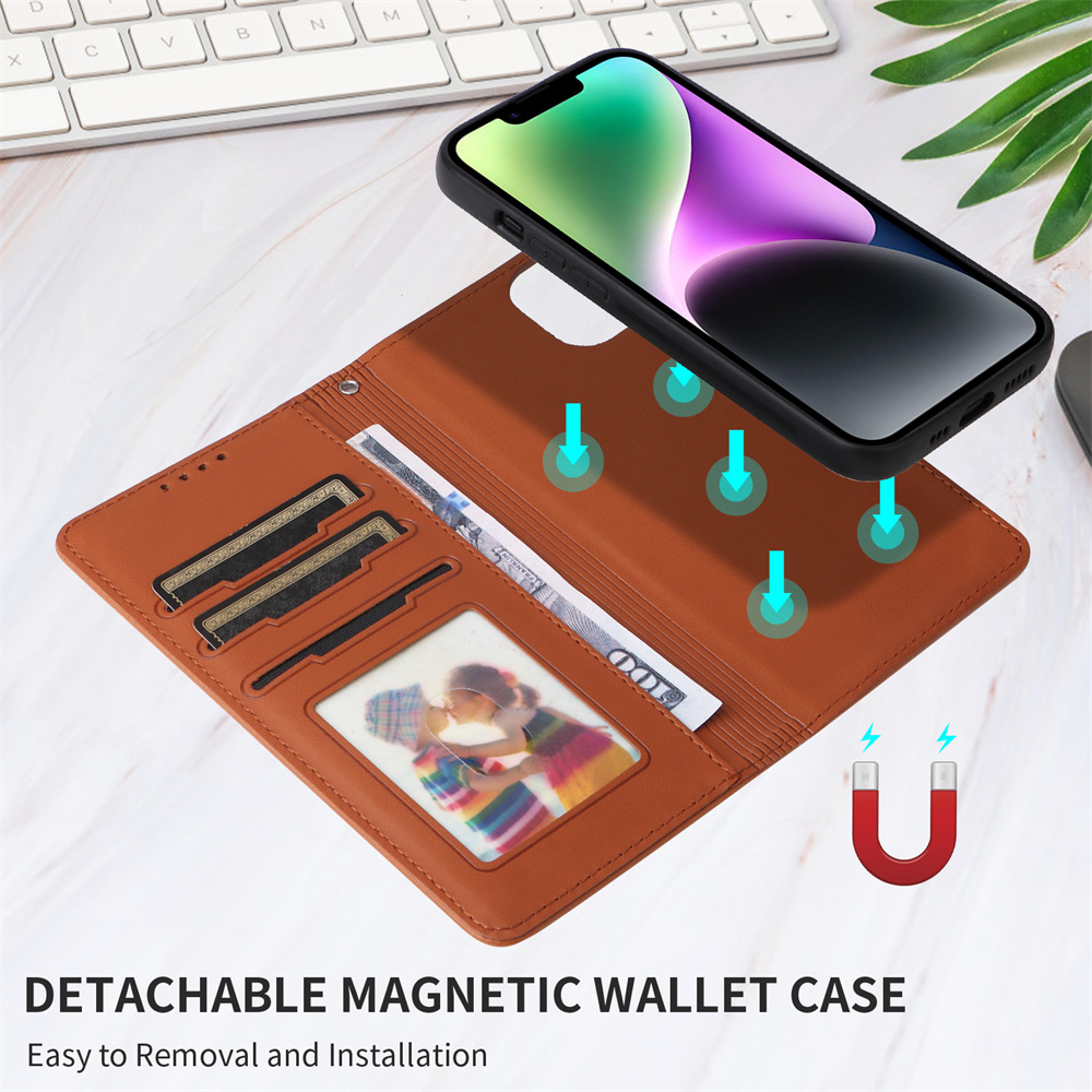 BETOPNICE 2 in 1 afneembare ma - Leather Folio Wallet Case recensie en prijs