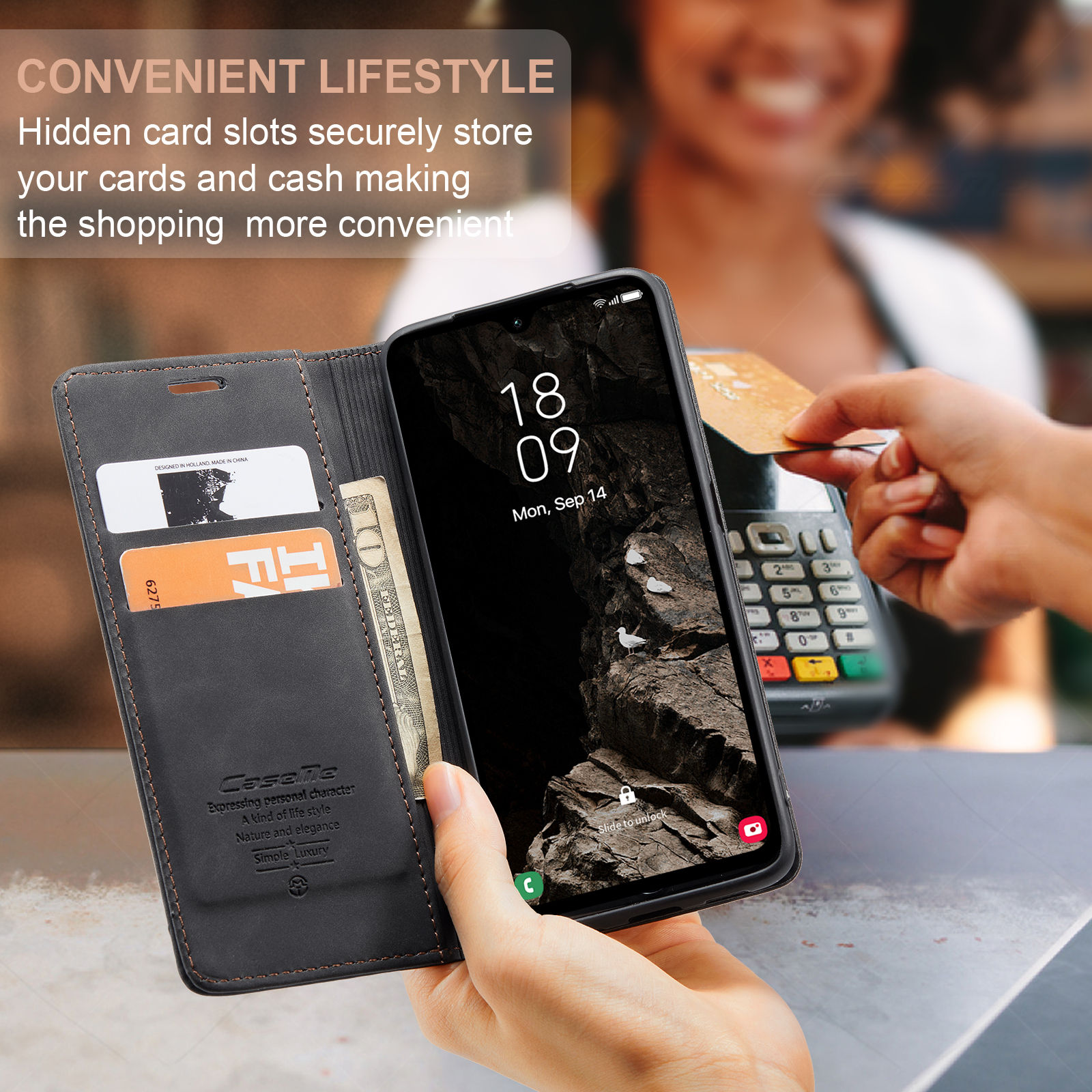 Flip Wallet Case voor Samsung  - Leather Folio Wallet Case recensie en prijs