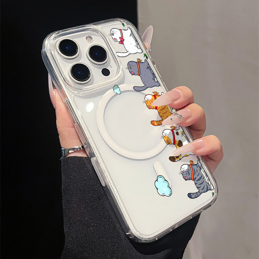 Schattige cartoon kat transpar - Phone Cases Cat recensie en prijs