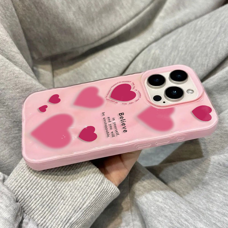 Luxe Roze Liefde Hart Plooien  - Phone Cases Expensive recensie en prijs