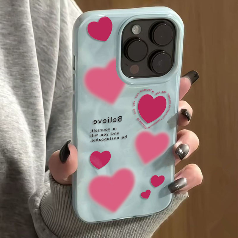 Luxe Roze Liefde Hart Plooien  - Phone Cases Expensive recensie en prijs