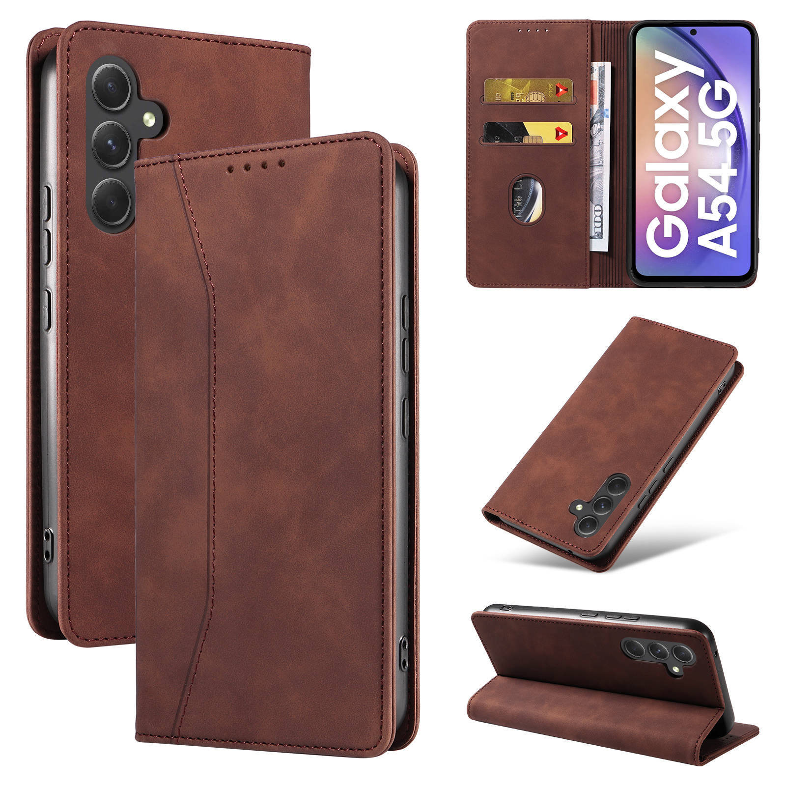 Flip Portemonnee Hoesje Voor S - Leather Folio Wallet Case recensie en prijs