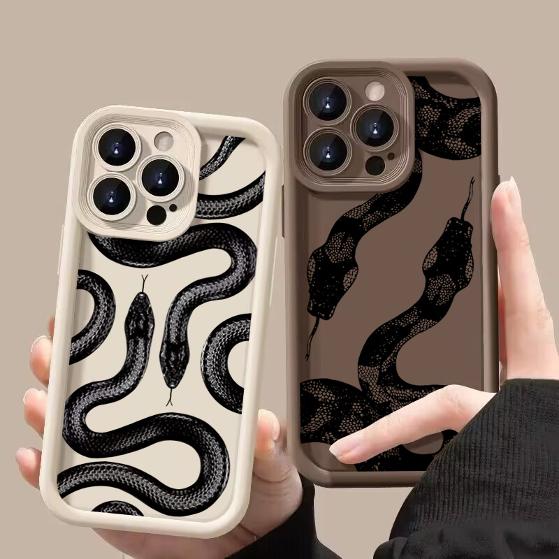 Zwarte Slangenprint Telefoonho - Phone Cases Xs Iphone recensie en prijs