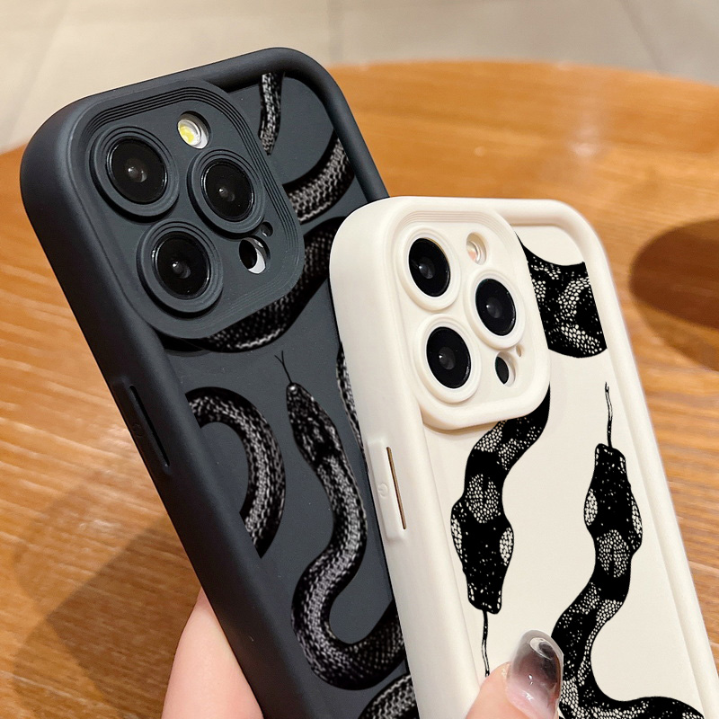 Zwarte Slangenprint Telefoonho - Phone Cases Xs Iphone recensie en prijs