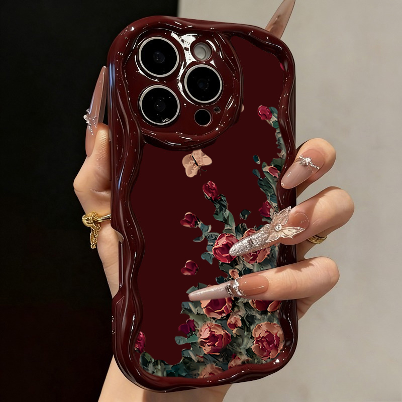Retro olieverfschilderij bloem - Phone Cases Expensive recensie en prijs