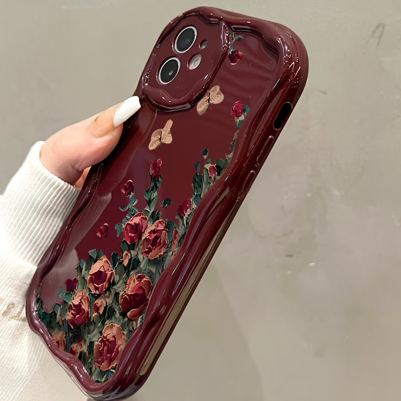 Retro olieverfschilderij bloem - Phone Cases Expensive recensie en prijs