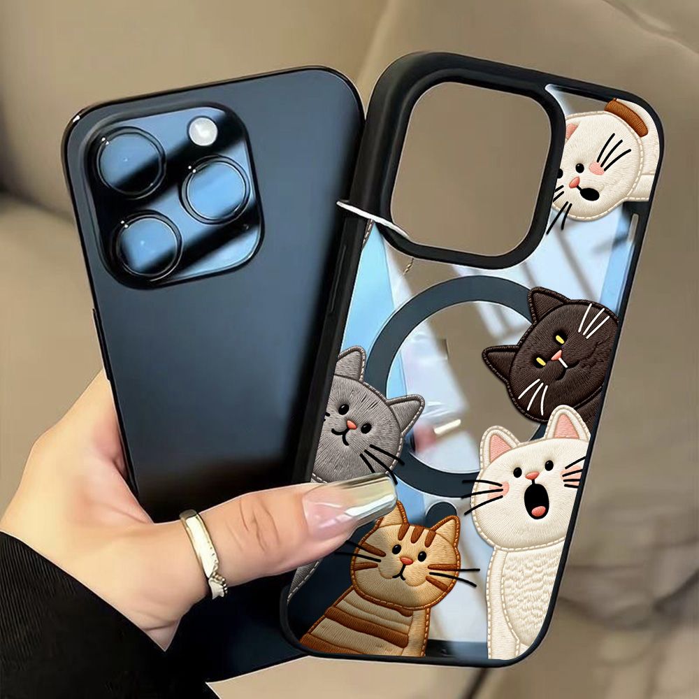 Schattig nep-borduurwerk katte - Phone Cases Cat recensie en prijs
