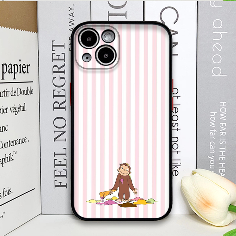 Cartoon gestreepte aap met kat - Phone Cases Xs Iphone recensie en prijs